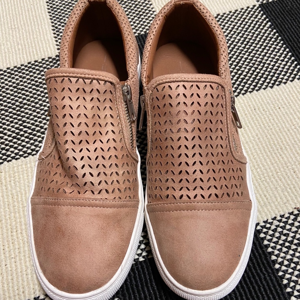Rose gold sneakers